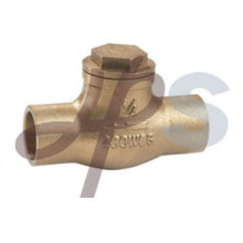 Forging brass solder swing check valve